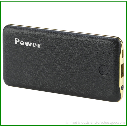 6500mAh OEM Factory Leather Portable Mobile External Battery